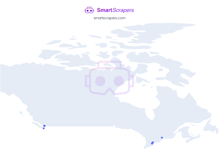 Numbers of Whole Foods Market in CANADA SmartScrapers