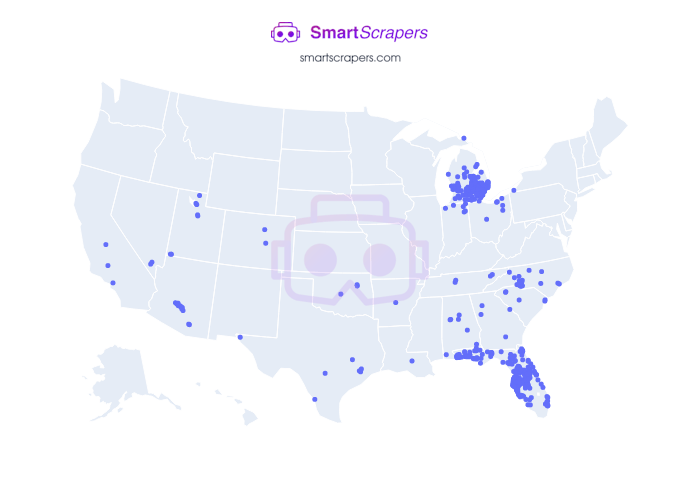 Numbers of Hungry Howie's Pizza in United States SmartScrapers
