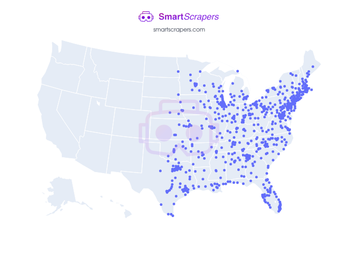 Numbers of Hyundai in United States SmartScrapers