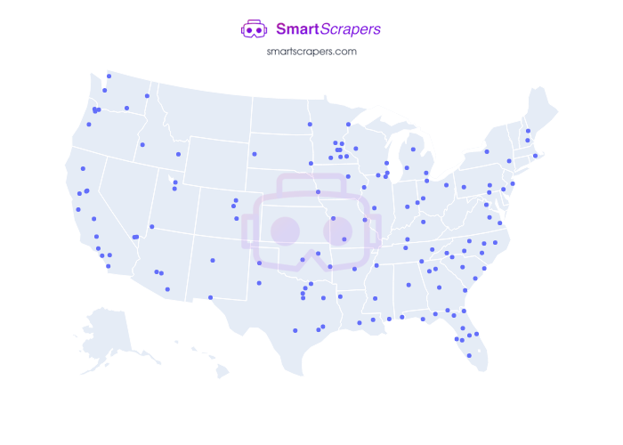 Numbers of Camping World in United States SmartScrapers