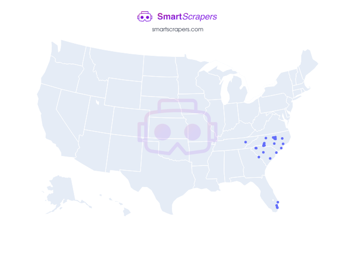 Numbers of Carolina Ale House in United States SmartScrapers