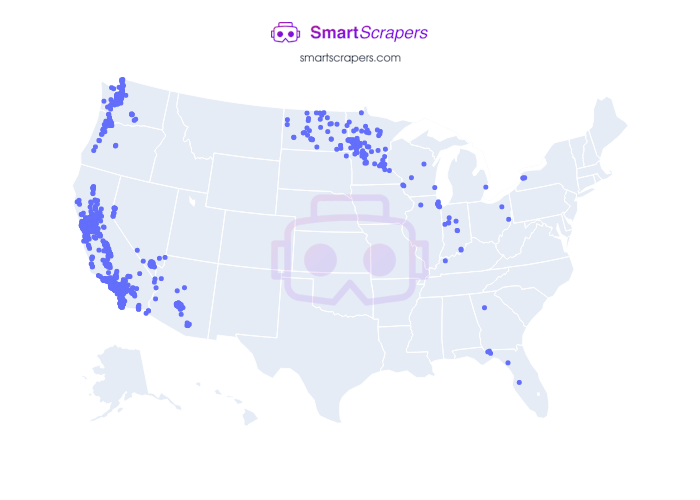 Numbers of Arco in United States SmartScrapers