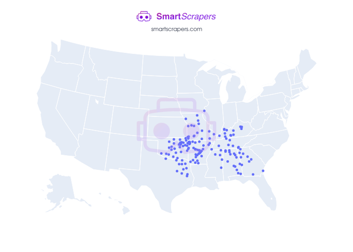 Numbers of America in United States SmartScrapers