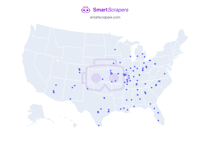 Numbers of Drury Hotels in United States SmartScrapers
