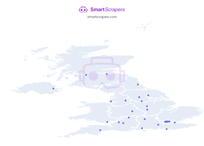 Numbers of Urban Outfitters in UNITED KINGDOM SmartScrapers