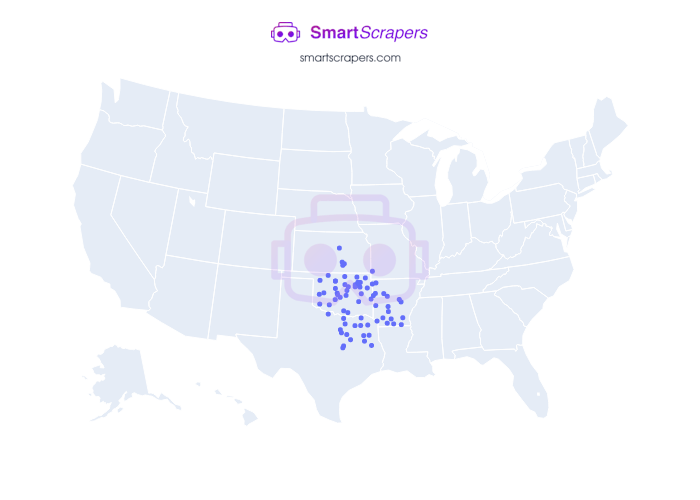 Numbers of Atwoods in United States SmartScrapers