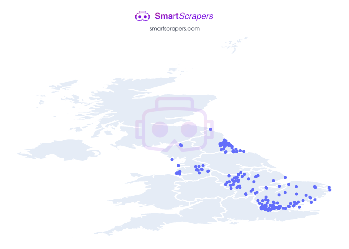 Numbers of ASDA in UNITED KINGDOM SmartScrapers