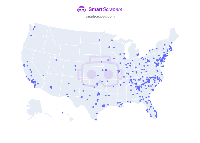 Numbers of United Refrigeration Inc. in United States SmartScrapers