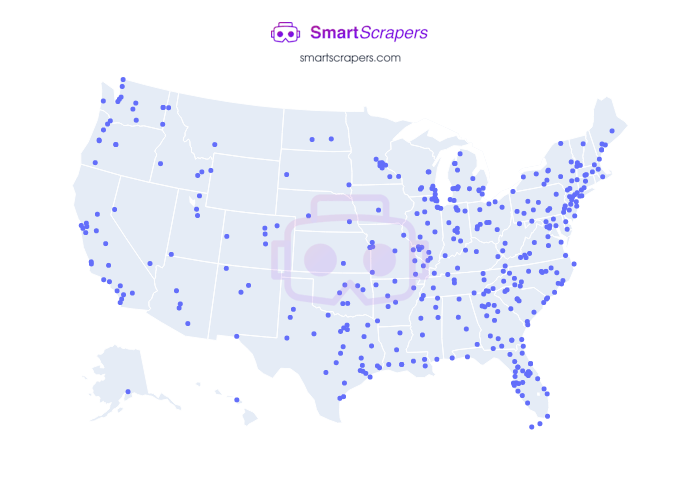 Numbers of Bassett in United States SmartScrapers