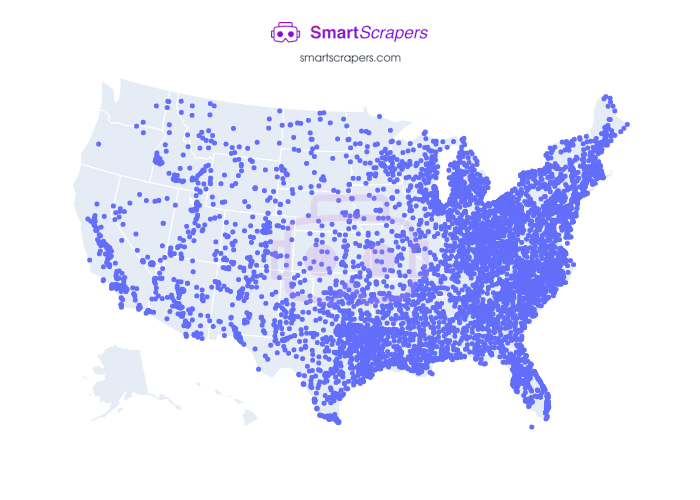 Numbers of FAMILY DOLLAR in United States SmartScrapers