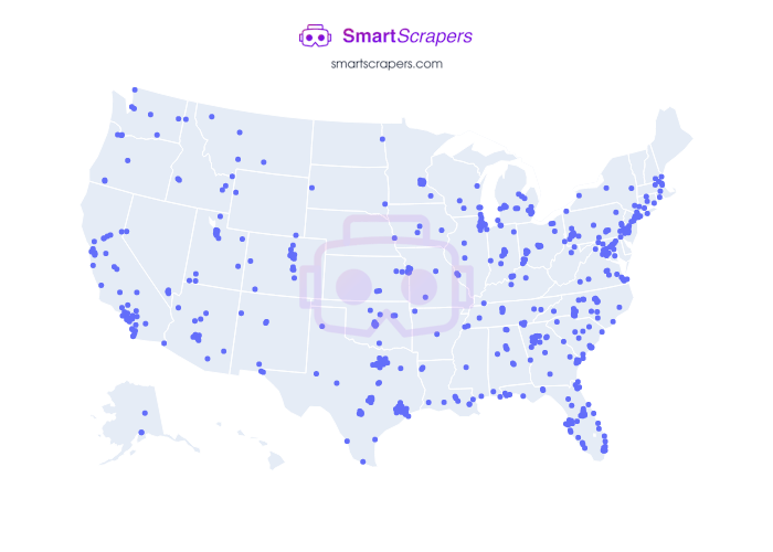 Numbers of SpringHill Suites in United States SmartScrapers