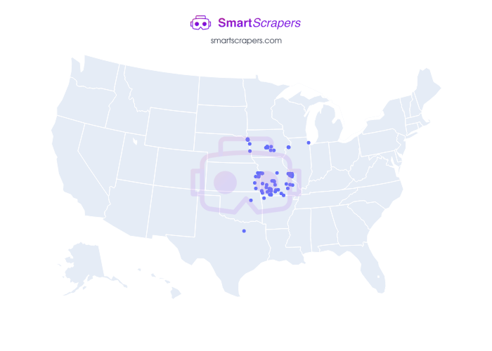 Numbers of Great Southern Bank. in United States SmartScrapers