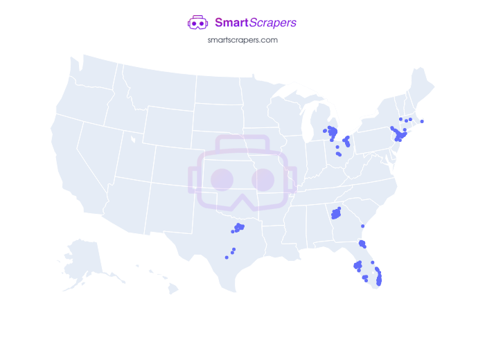 Numbers of Great Expressions Dental Centers in United States