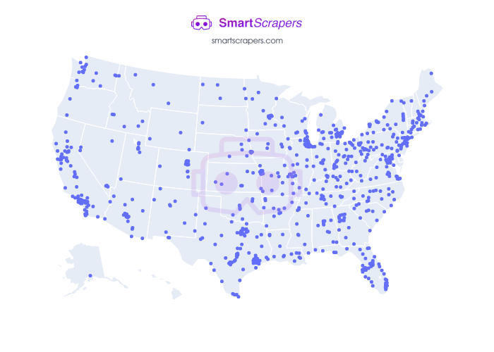 Numbers of JCPenney in United States SmartScrapers
