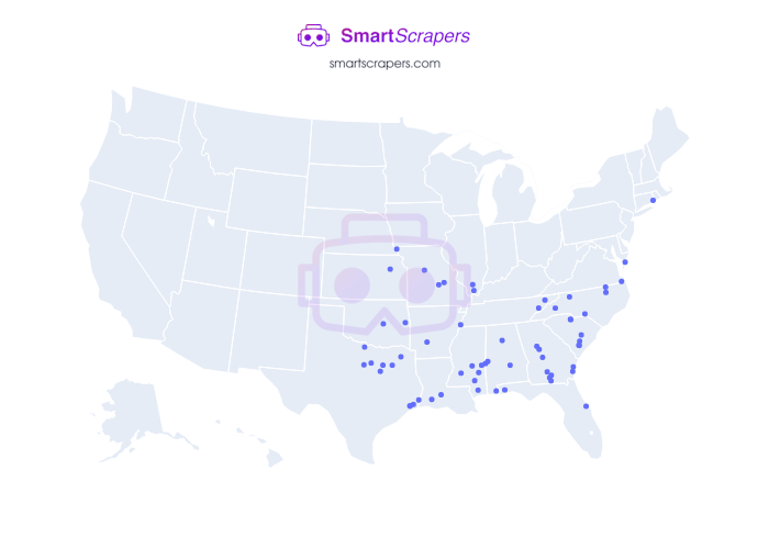 Numbers of Stuckey in United States SmartScrapers