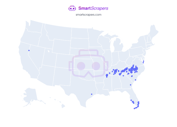Numbers of First Horizon Bank in United States SmartScrapers