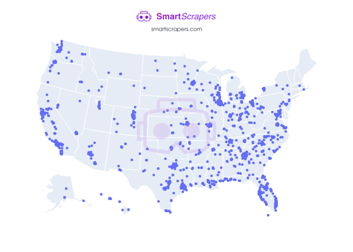 Numbers of Office Depot & OfficeMax in United States SmartScrapers