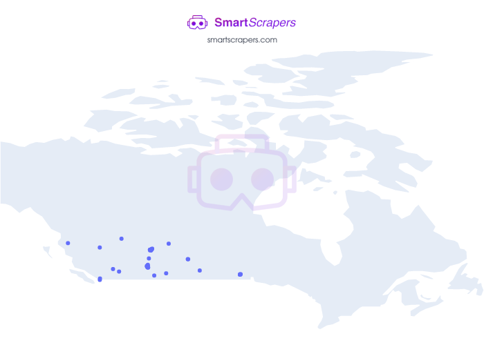 Numbers of Petland in CANADA SmartScrapers