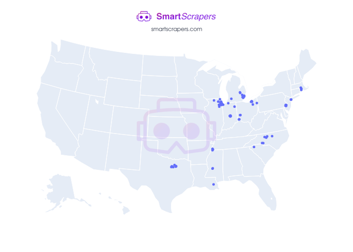 Numbers of Oak Street Health in United States SmartScrapers