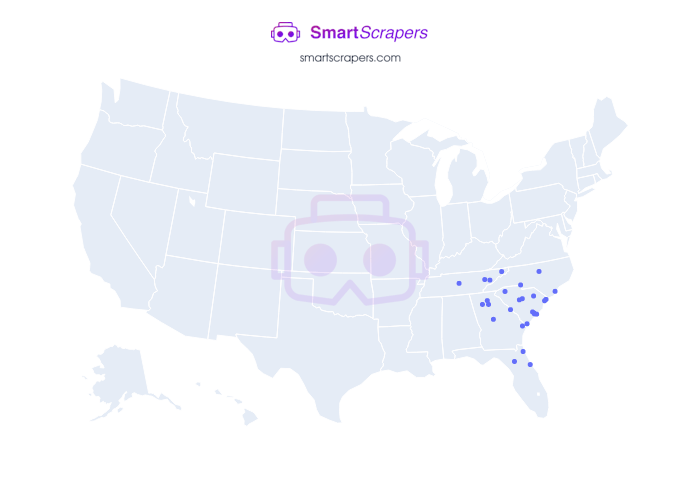 Numbers of Palmetto Moon in United States SmartScrapers