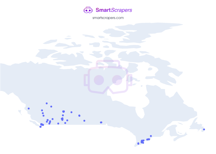 Numbers of Denny's in CANADA SmartScrapers