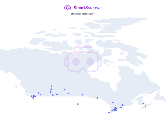 Numbers of Zumiez in CANADA SmartScrapers