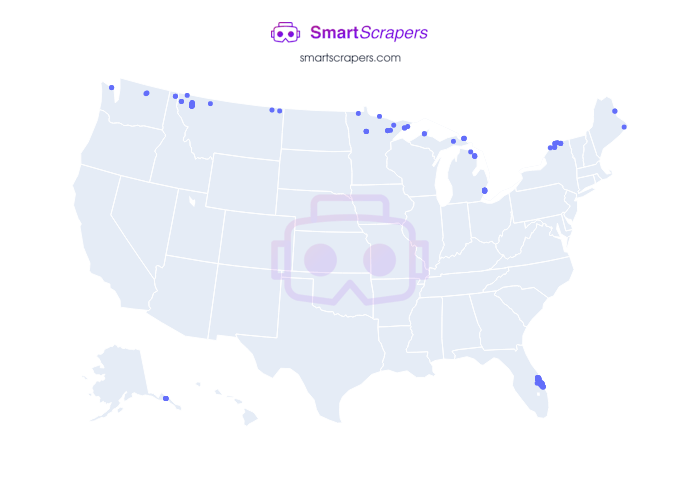 Numbers of Oakley in United States SmartScrapers