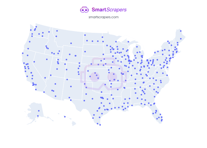 Numbers of Peterbilt in United States SmartScrapers