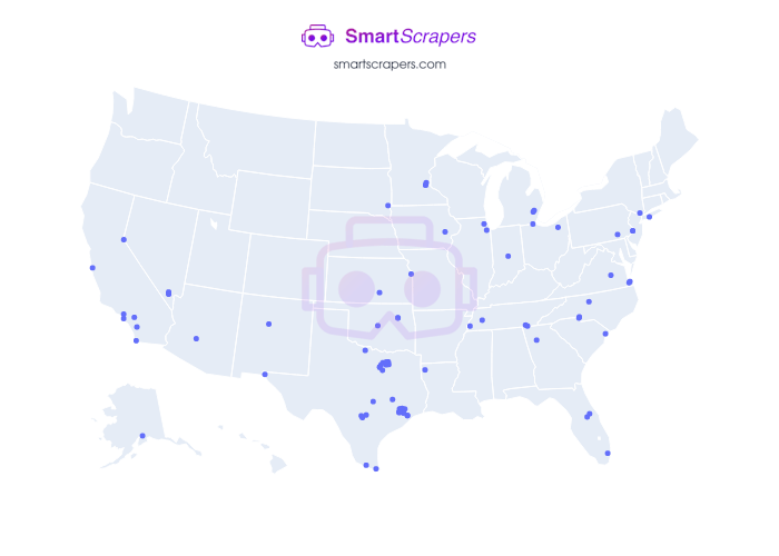 Numbers of Nestl in United States SmartScrapers