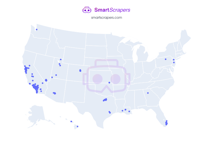 Numbers of Yogurtland in United States SmartScrapers