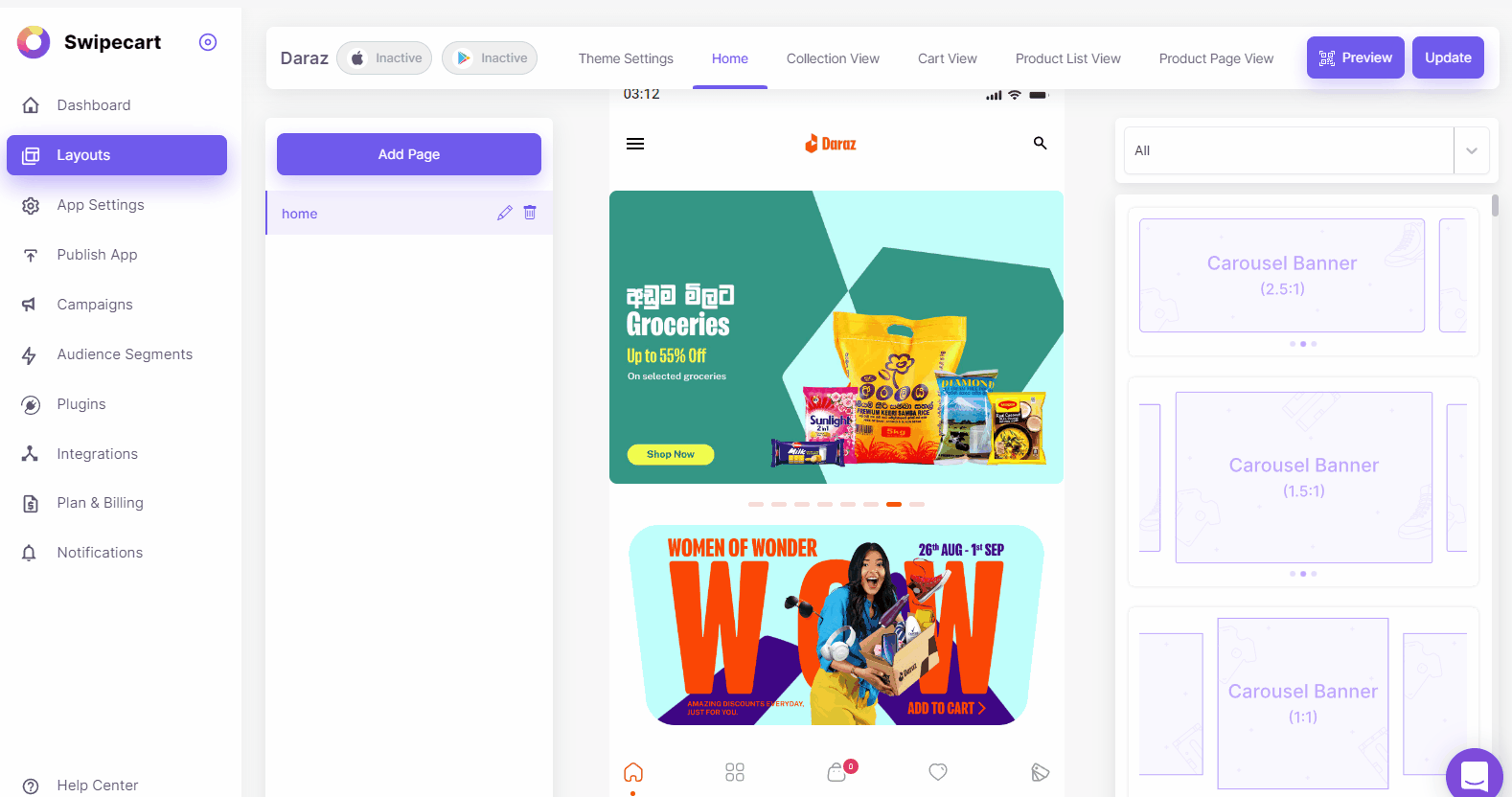 How to create an app like Daraz