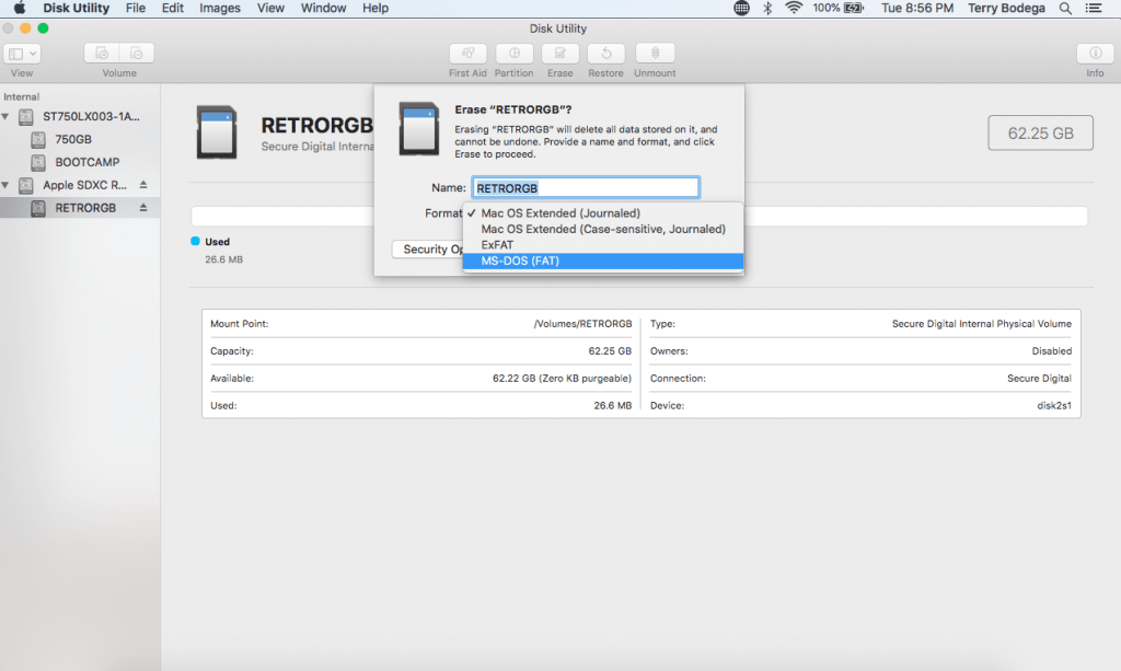 Format Large SD Cards FAT32 | RetroRGB
