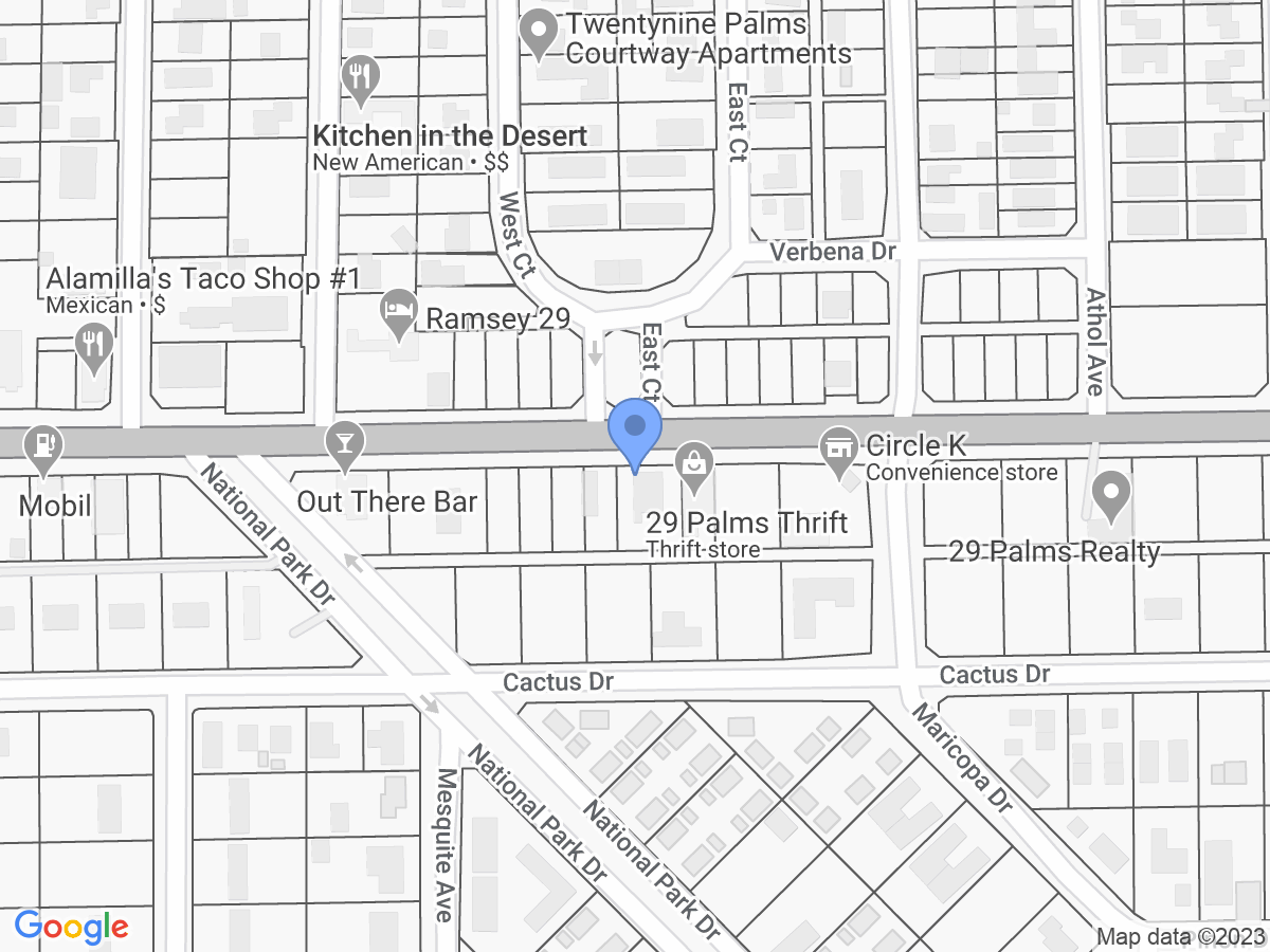 Original Midcentury Retail Building Twentynine Palms Marketplace