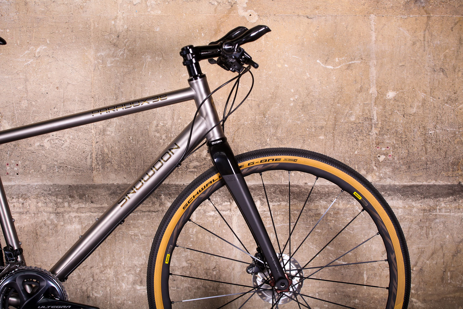 First look Snowdon’s Paradox 38 flat bar titanium gravel bike road.cc