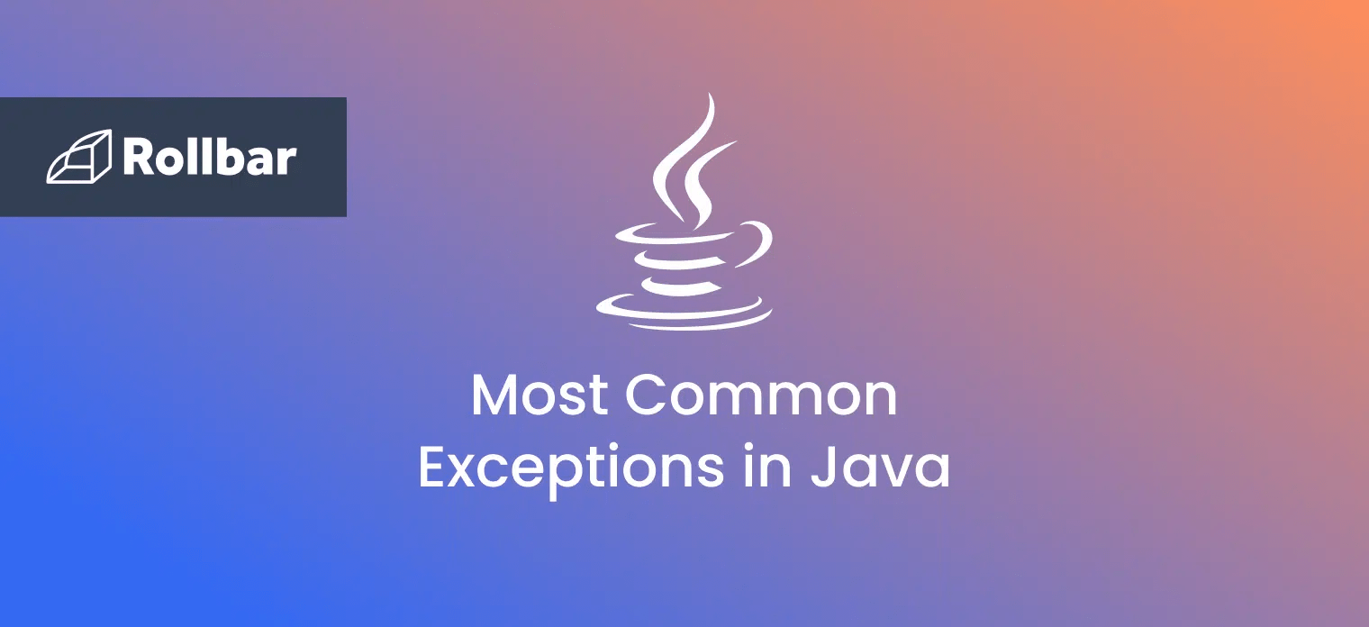 Common exception types in java