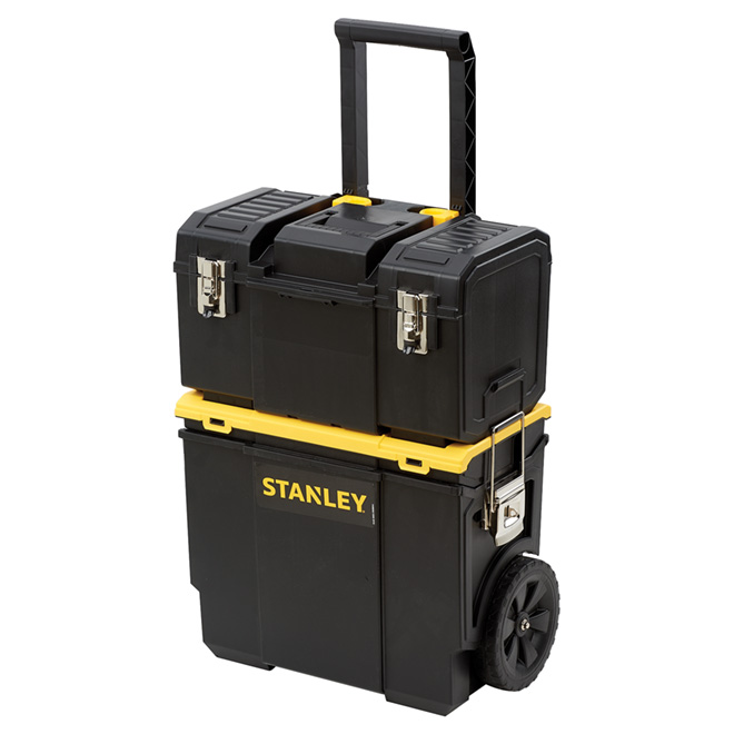 Stanley Boite A Outils Sur Roues 3 Bacs Poignee Telescopique 18