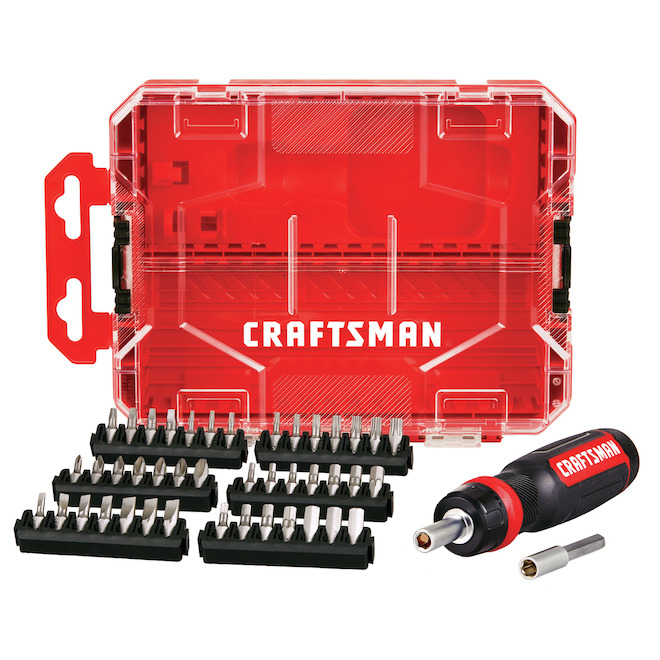 CRAFTSMAN 44piece Ratcheting Screwdriver Set with Case CMHT68017 RONA