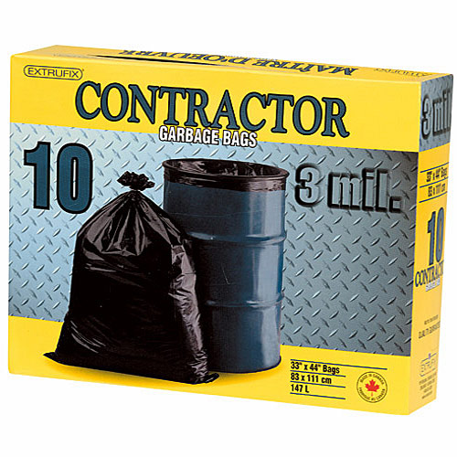 Contractor Garbage bags 147 L Box of 10 33441 RONA