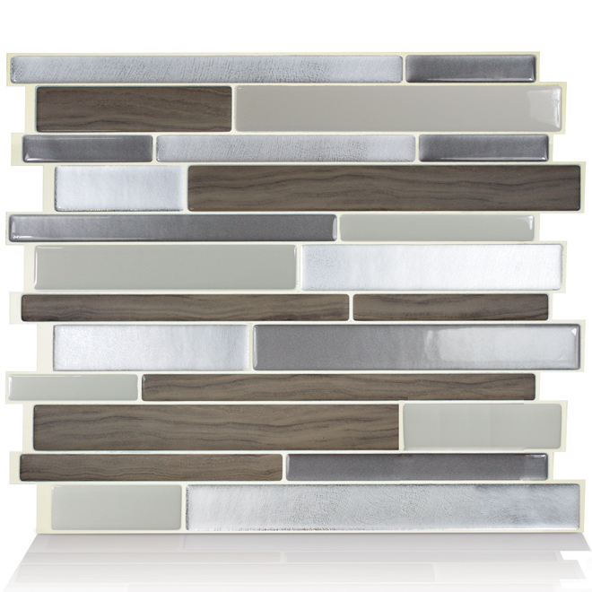SMART TILES SelfAdhesive Wall Tile Milano Dual Finish 6Pack