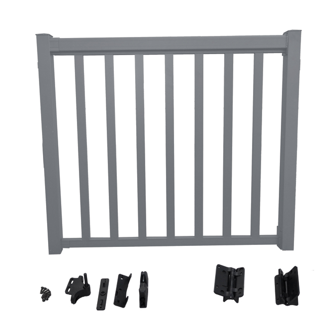 REGAL ALUMINUM Wide Gate Picket Railing Package 42'' Aluminum WGP