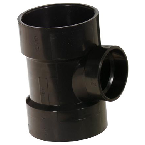 Ipex ABS Fitting Sanitary Tee Reducer 3in Dia x 3in Dia x 2in Dia