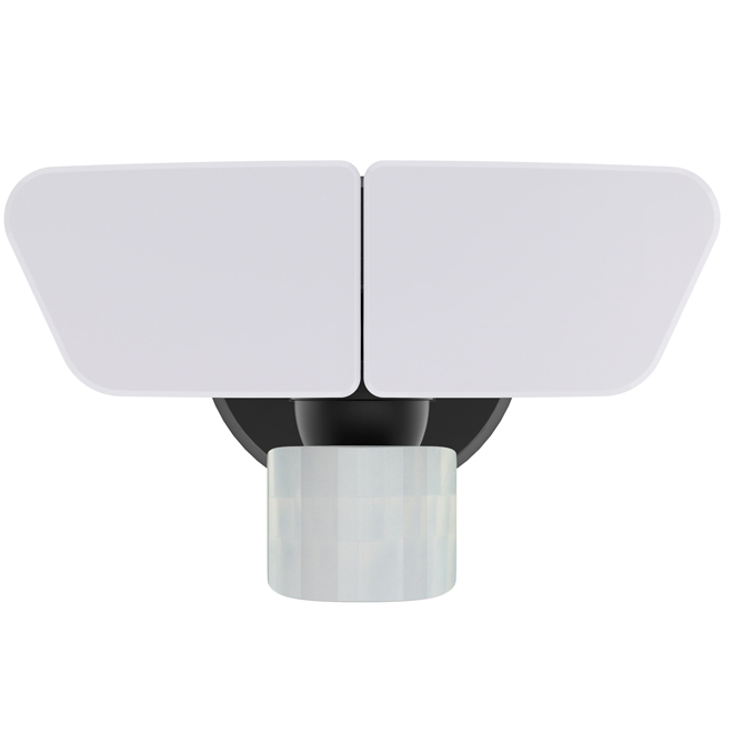 Heath Zenith 7-in 240° Black Plastic Motion Detector Light with