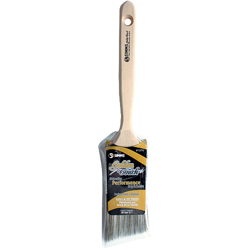 Simms Golden Touch Paint Brush 2in W x 11 3/4in L Angular Wood Handle 197450MM RONA
