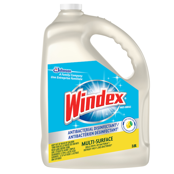Windex Antibacterial Disinfectant with Citrus Scent 3.8L 329892 RONA