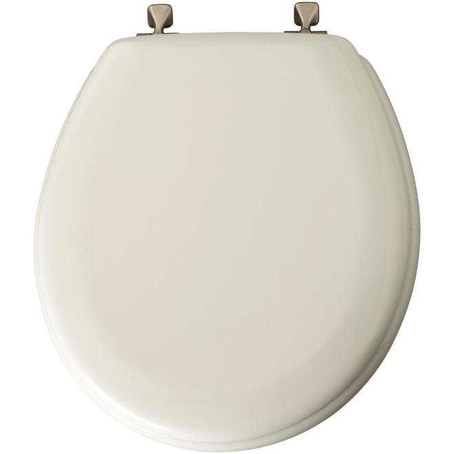 Mayfair White Wood Round Toilet Seat RONA