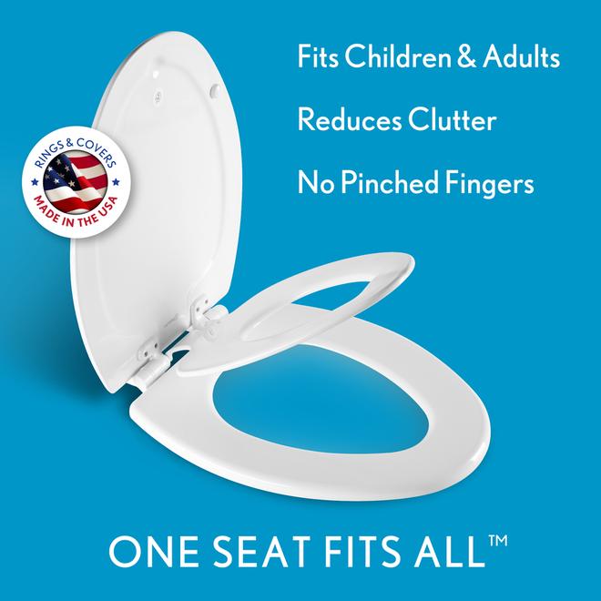 Mayfair NextStep2 White Slow Close Elongated Toilet Seat 188SLOW000 RONA