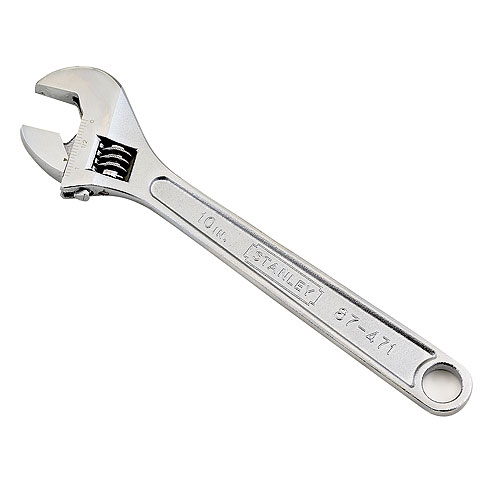 Stanley 10 Adjustable Wrench Forged Chrome Vanadium Steel 87 471 Rona