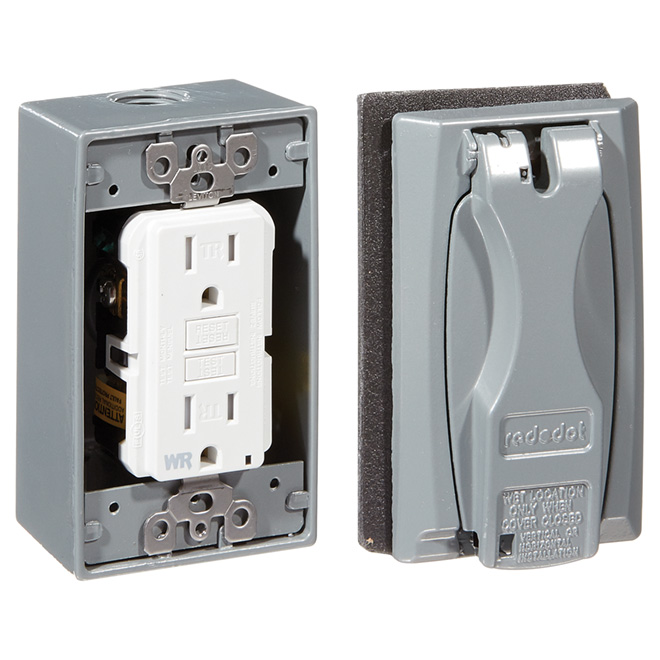 REDDOT GFCI Duplex Receptacle 15A125v/AC White S315ECN RONA