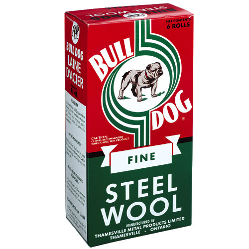 Thamesville 0 Bull Dog Steel Wool Pads Fine Grade 4in L x 3in W