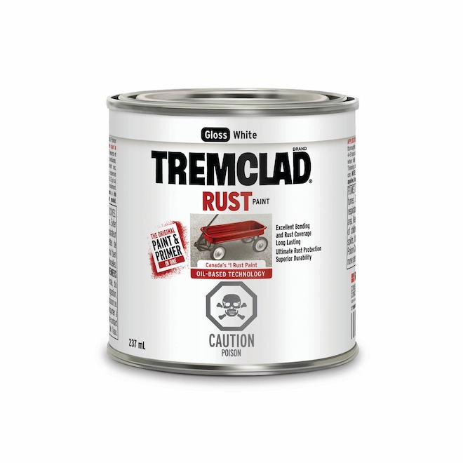 Tremclad(R) Rust Paint 237 Ml Gloss White 27025X125 RONA